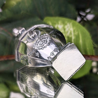Antique Sterling Silver Hovedvandsæg Vinaigrette Egg Scent Box, circa 1830