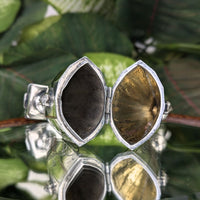 Antique Sterling Silver Hovedvandsæg Vinaigrette Egg Scent Box, circa 1830