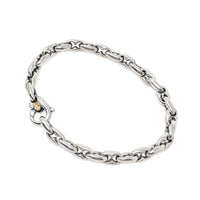 Authentic Scott Kay .925 Sterling/18K Gold Men’s Bolo Link Chain Bracelet