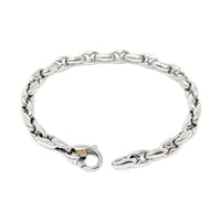 Authentic Scott Kay .925 Sterling/18K Gold Men’s Bolo Link Chain Bracelet