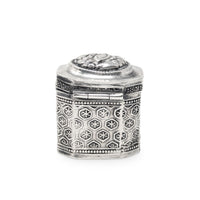Antique 19th c. Dutch Silver Peppermint Scent Box, Hand Chased Repousse