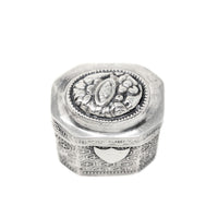 Antique 19th c. Dutch Silver Peppermint Scent Box, Hand Chased Repousse