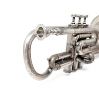 Antique Henri Gautier Virtuoso Cornet 1910s Bohland and Fuchs Silverplate W/ Case