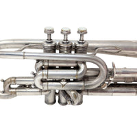 Antique Henri Gautier Virtuoso Cornet 1910s Bohland and Fuchs Silverplate W/ Case