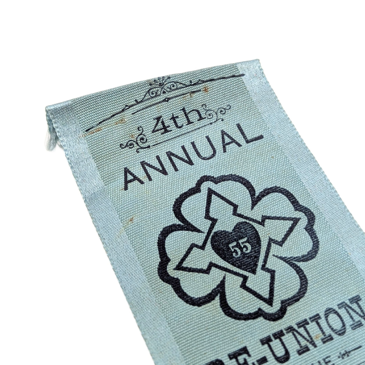 1895 Civil War 55th Pennsylvania Infantry Regiment Reunion Ribbon, Noah Lohr