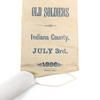 1886 Civil War Veteran Ribbon Indiana County PA 55th Penn Infantry Wounded