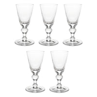 Vintage Royal Leerdam Colonial Williamsburg "Baluster" Wine Goblets (Set of 5)