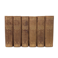 Gibbon "Decline & Fall Roman Empire" (6 Volumes) Diocletian Ed, Copy #9, c. 1900