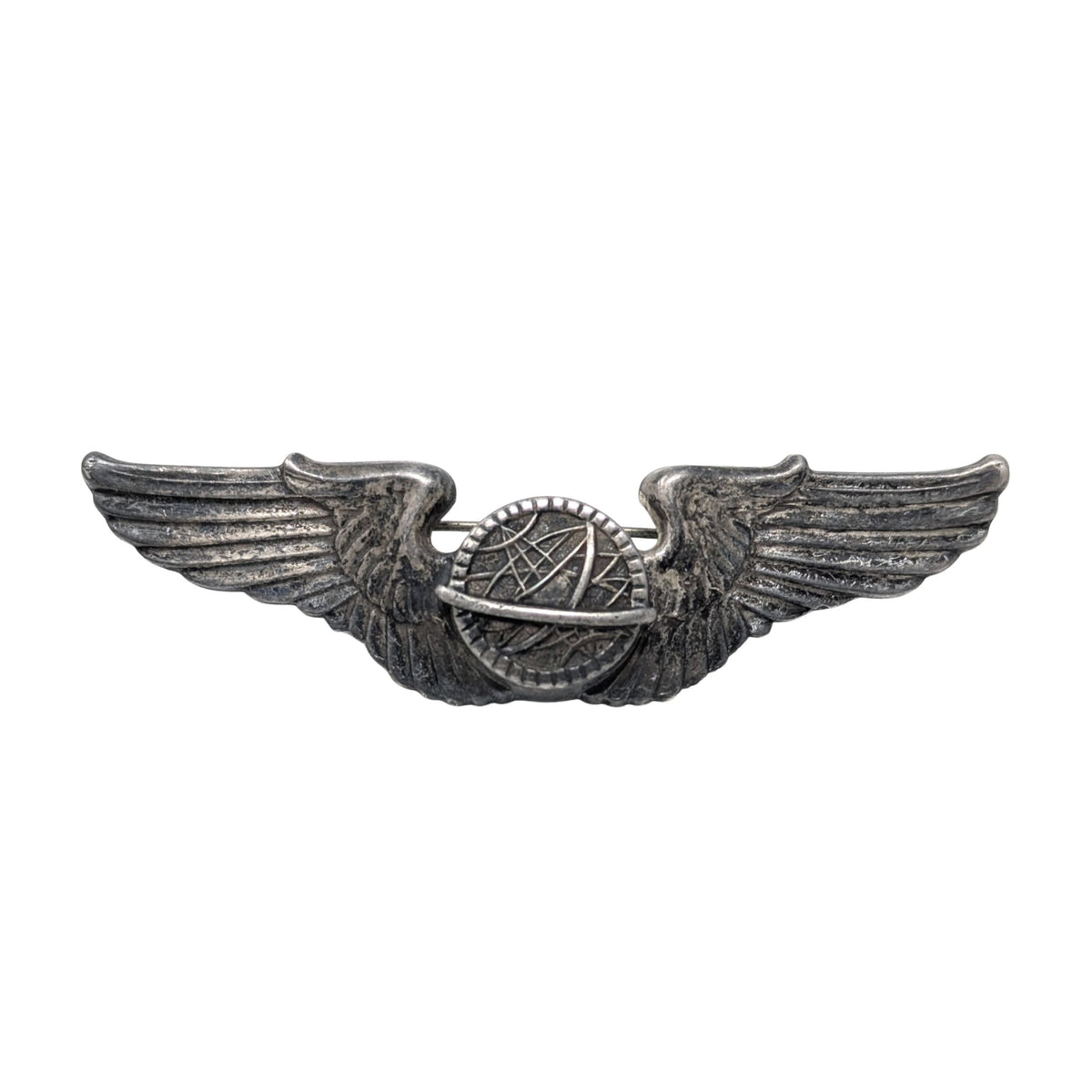 WWII U.S. Army Air Forces (USAAF) Full-Size Navigator Badge, Sterling Silver