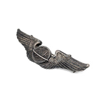 WWII U.S. Army Air Forces (USAAF) Full-Size Navigator Badge, Sterling Silver