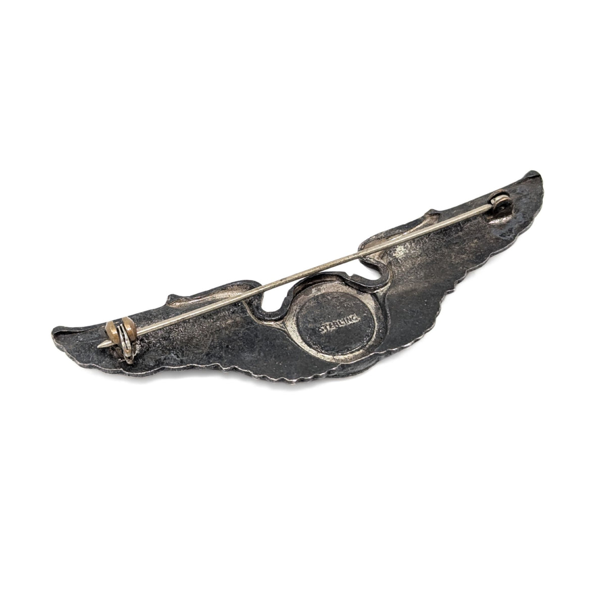 WWII U.S. Army Air Forces (USAAF) Full-Size Navigator Badge, Sterling Silver