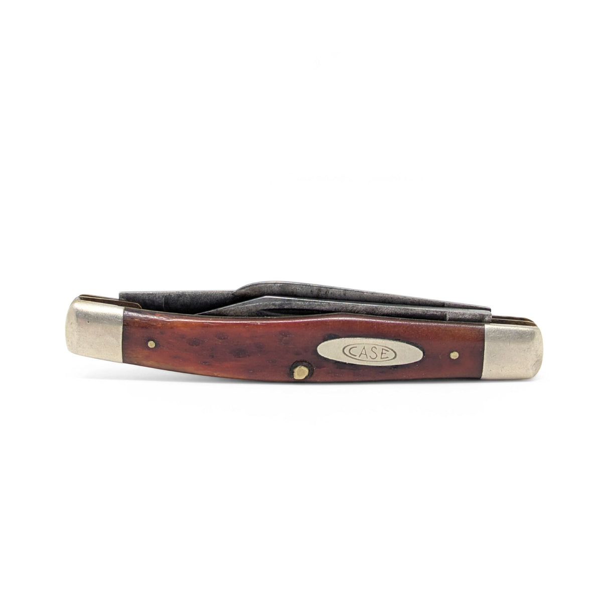 Vintage 1940s Case XX 6332 Red Bone Stockman with Special Tool Blade Variant