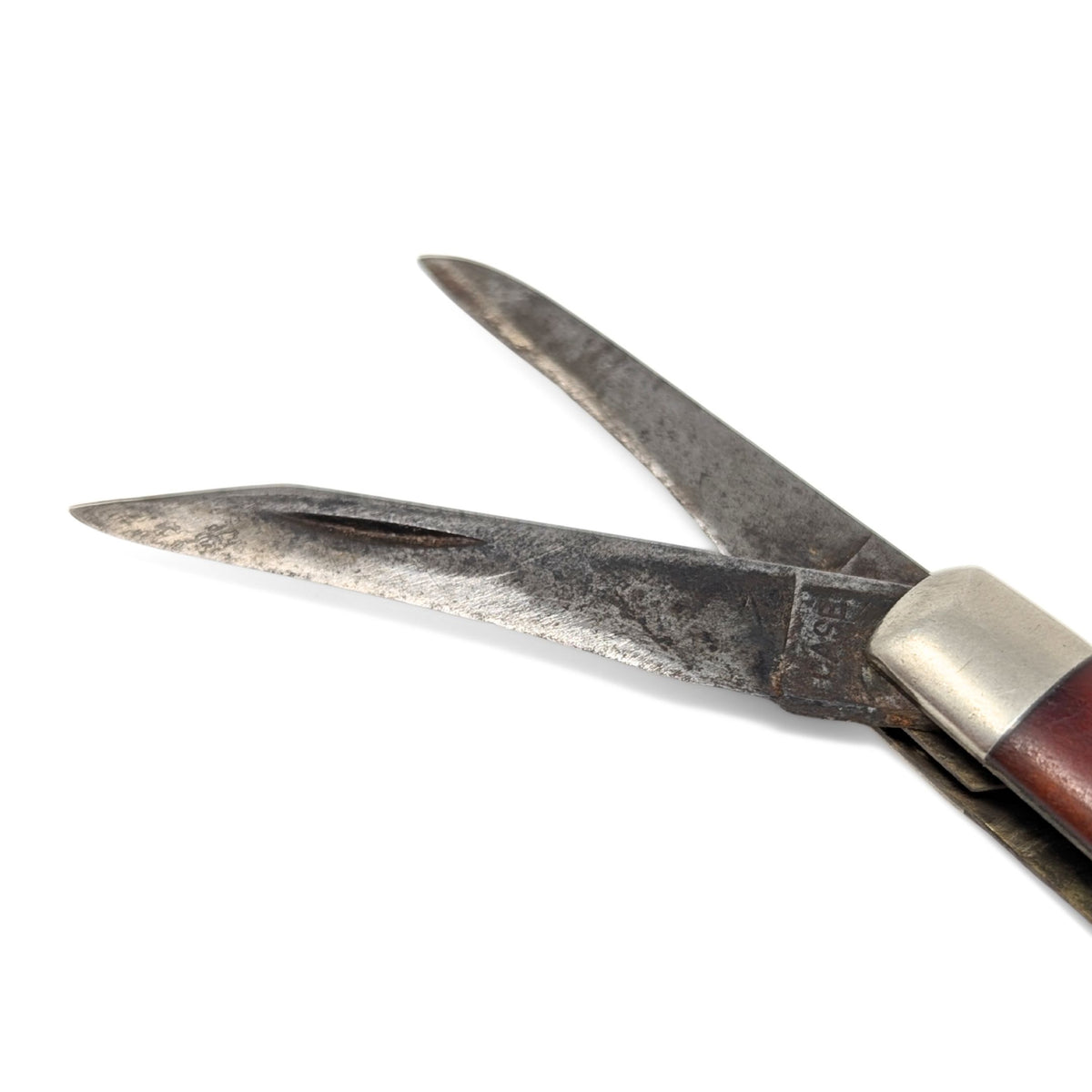 Vintage 1940s Case XX 6332 Red Bone Stockman with Special Tool Blade Variant