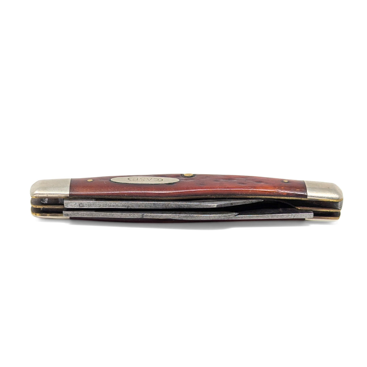 Vintage 1940s Case XX 6332 Red Bone Stockman with Special Tool Blade Variant
