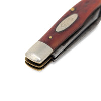 Vintage 1940s Case XX 6332 Red Bone Stockman with Special Tool Blade Variant