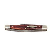 Vintage 1940s Case XX 6332 Red Bone Stockman with Special Tool Blade Variant
