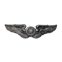 WWII US Army Air Forces Sterling Silver Observer Wings, 23g, NS Meyer, 3.17"