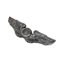 WWII US Army Air Forces Sterling Silver Observer Wings, 23g, NS Meyer, 3.17"