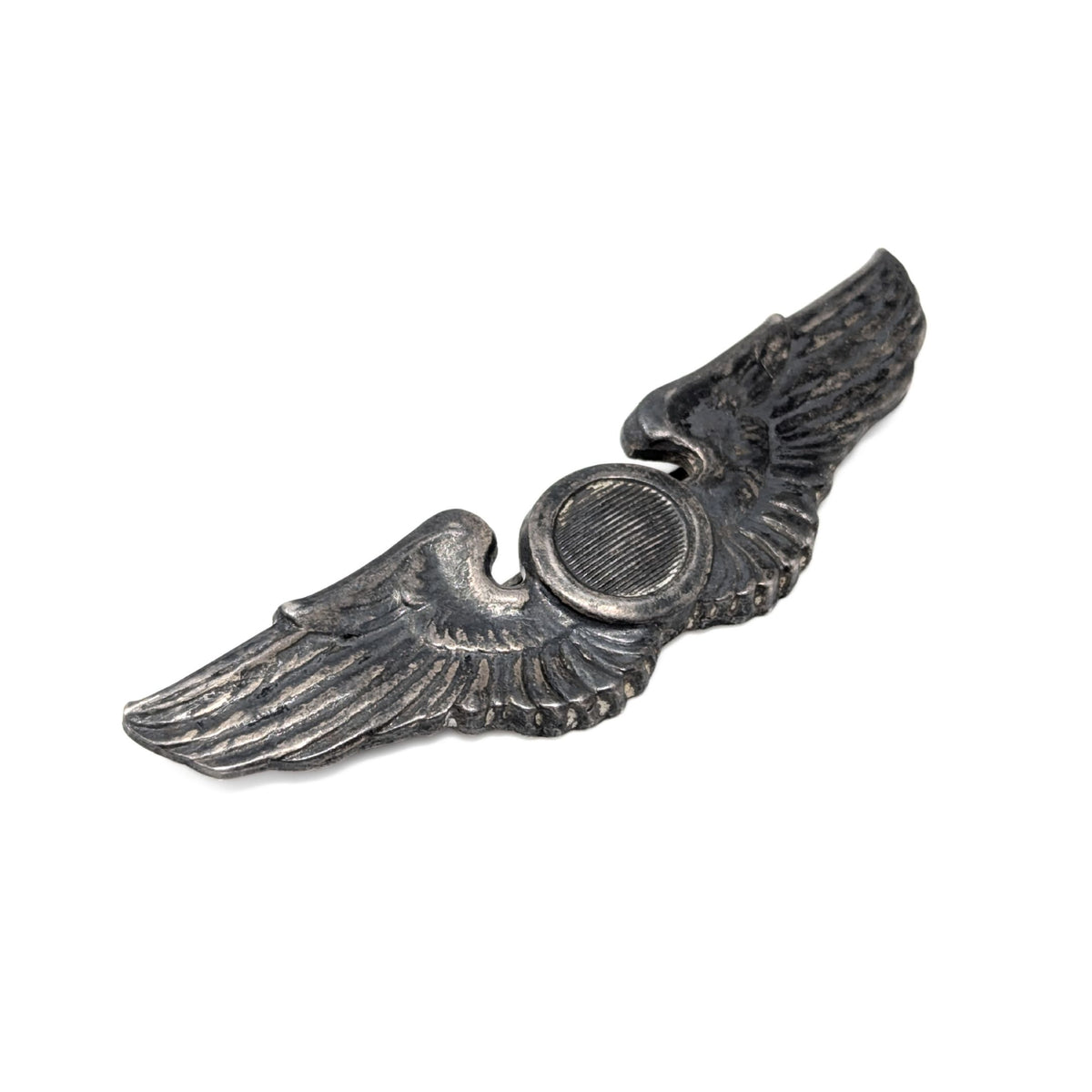WWII US Army Air Forces Sterling Silver Observer Wings, 23g, NS Meyer, 3.17"