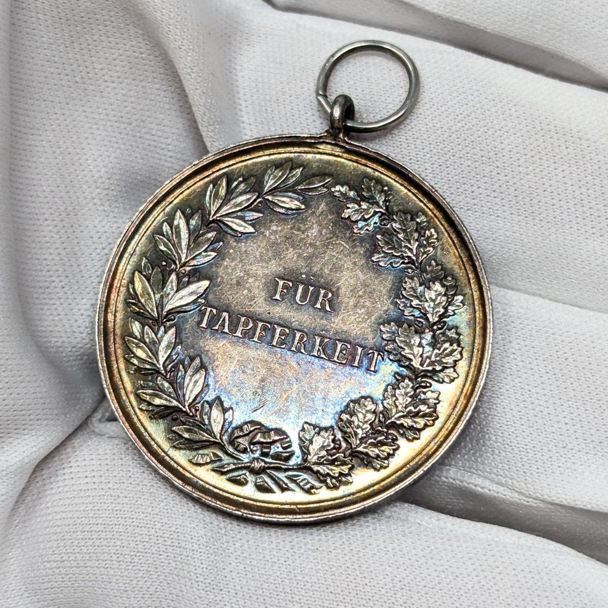 WWI Imperial German Hessen Silver Bravery Medal, Ernst Ludwig Fur Tapferkeit