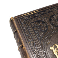 Antique 1863 Works of Lord Byron Leather Bound Suppressed Poems, Gilt Edge