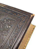 Antique 1863 Works of Lord Byron Leather Bound Suppressed Poems, Gilt Edge