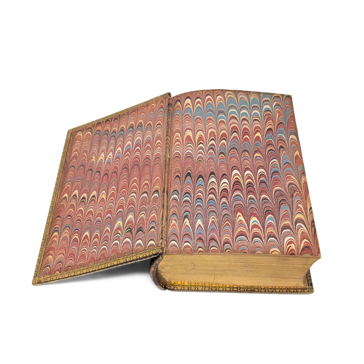 Antique 1863 Works of Lord Byron Leather Bound Suppressed Poems, Gilt Edge