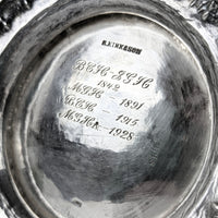 S. Kirk & Son "Repousse" 4pc Sterling Silver Tea/Coffee Service, Figural Dolphin