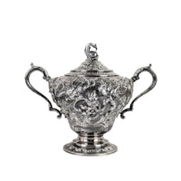 S. Kirk & Son "Repousse" 4pc Sterling Silver Tea/Coffee Service, Figural Dolphin