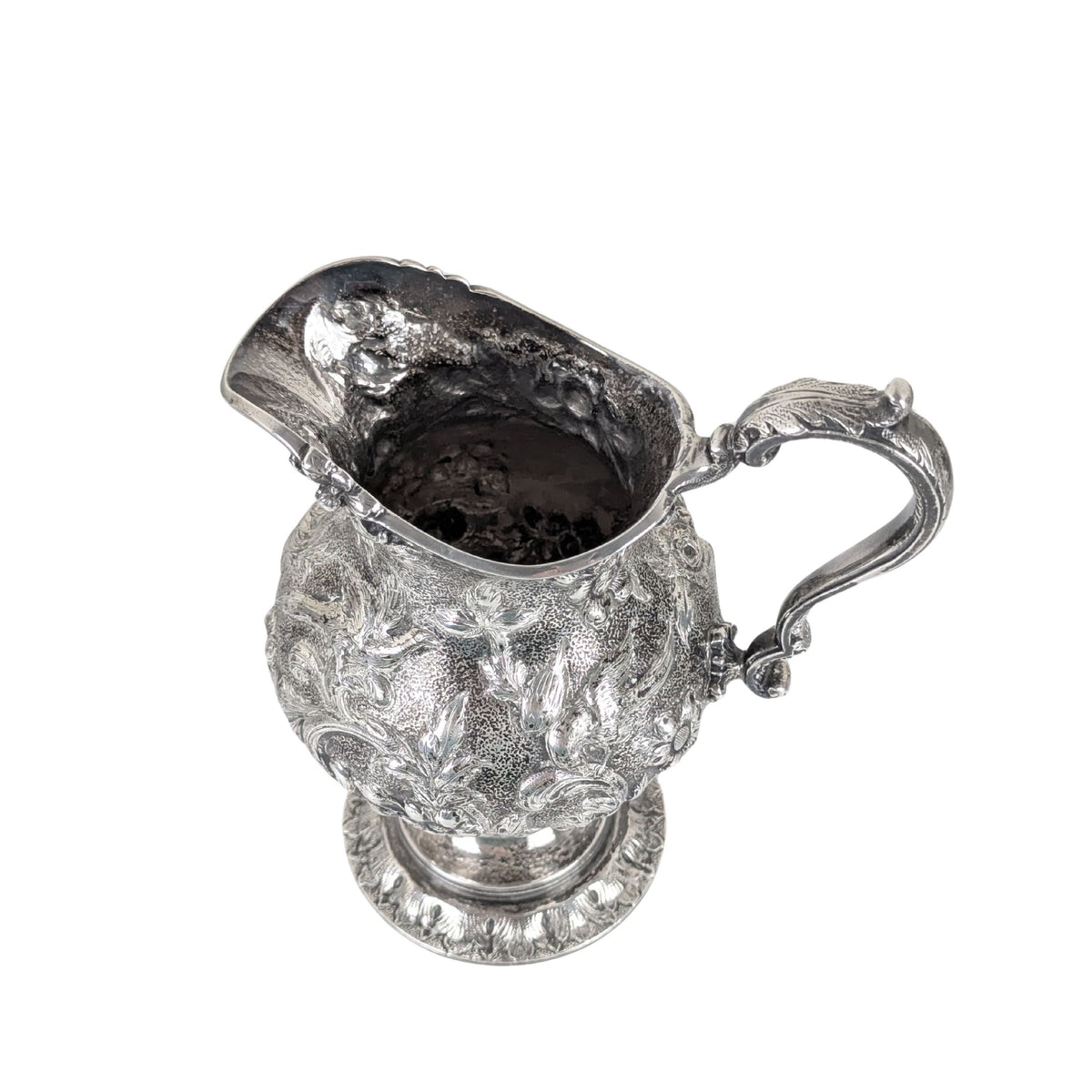S. Kirk & Son "Repousse" 4pc Sterling Silver Tea/Coffee Service, Figural Dolphin