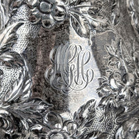 S. Kirk & Son "Repousse" 4pc Sterling Silver Tea/Coffee Service, Figural Dolphin