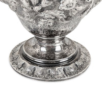 S. Kirk & Son "Repousse" 4pc Sterling Silver Tea/Coffee Service, Figural Dolphin