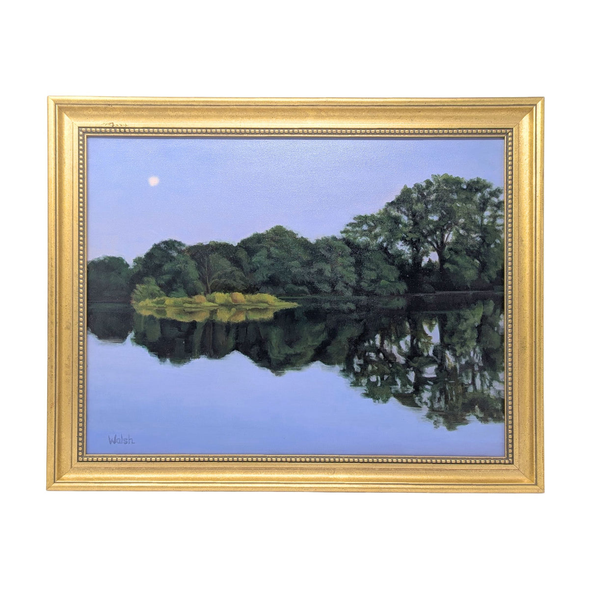 Meg Walsh Original Oil Painting - Miles River MD Landscape - Autumn 2001 Linen