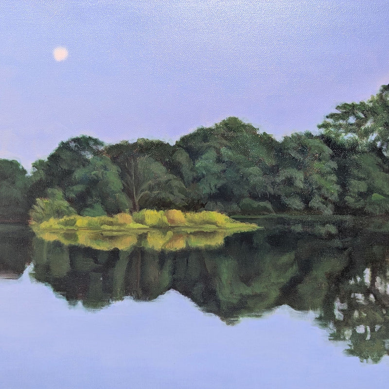 Meg Walsh Original Oil Painting - Miles River MD Landscape - Autumn 2001 Linen