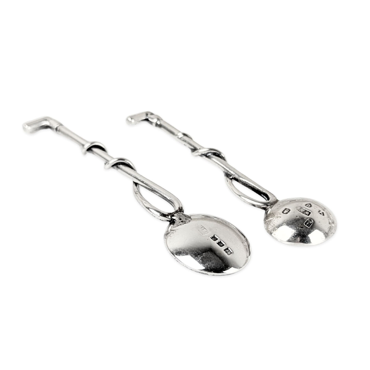 Edwardian 1905 Mappin & Webb Sterling Equine/Horse Jockey Horseshoe Cruet Set