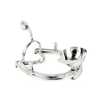 Edwardian 1905 Mappin & Webb Sterling Equine/Horse Jockey Horseshoe Cruet Set