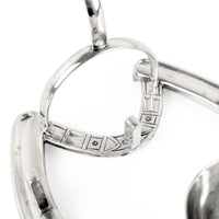 Edwardian 1905 Mappin & Webb Sterling Equine/Horse Jockey Horseshoe Cruet Set