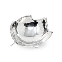 Sciarrotta Handmade Sterling Silver Leaf Bowl, Mid Century Modern, Pattern 30