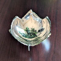 Sciarrotta Handmade Sterling Silver Leaf Bowl, Mid Century Modern, Pattern 30