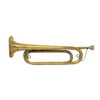 Vintage Boy Scouts of America Brass Bugle with Chained Mouthpiece