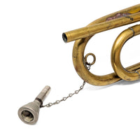 Vintage Boy Scouts of America Brass Bugle with Chained Mouthpiece