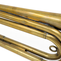 Vintage Boy Scouts of America Brass Bugle with Chained Mouthpiece