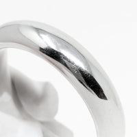 Vintage Milor Italy Domed Sterling Silver Bangle Bracelet, 17.3mm Wide, 61.7g