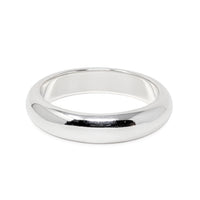 Vintage Milor Italy Domed Sterling Silver Bangle Bracelet, 17.3mm Wide, 61.7g