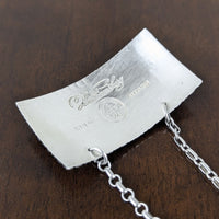 Vintage Kirk Stieff Sterling Colonial Williamsburg Bourbon Decanter Tag