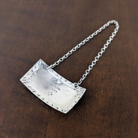 Early Vintage Stieff Colonial Williamsburg Sterling Silver Sherry Decanter Tag