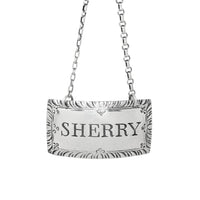 Early Vintage Stieff Colonial Williamsburg Sterling Silver Sherry Decanter Tag