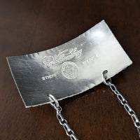 Vintage Kirk Stieff Sterling Colonial Williamsburg Bourbon Decanter Tag