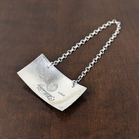 Vintage Kirk Stieff Sterling Colonial Williamsburg Scotch Decanter Tag