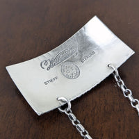 Vintage Kirk Stieff Sterling Colonial Williamsburg Scotch Decanter Tag